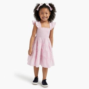 The Tiny Ellie Nap Dress - Bubblegum Stripe (12-18mo)